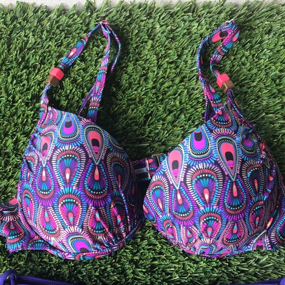 La vie on rose peacock print bikini - Picture 2 of 4
